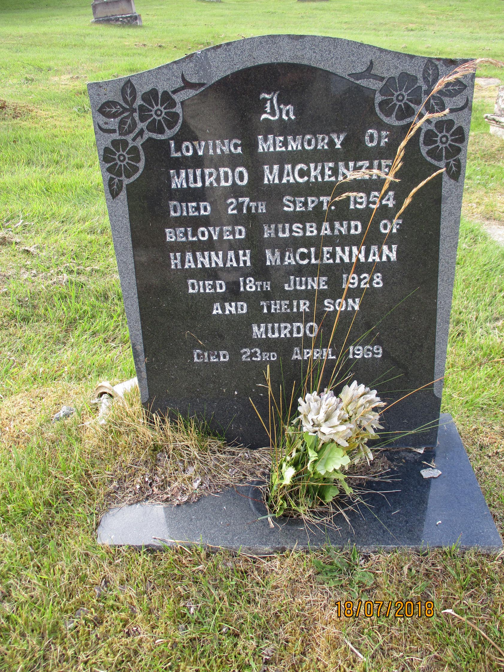 Photo of photos/Hannah MacLennan died 1928 MI Laide, Gairloch